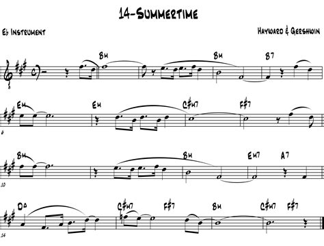 14 Summertime - Eb Instruments - Jazz Everyone