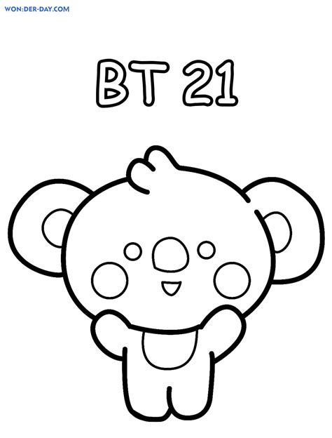 BT21 coloring pages. 80 Free printable coloring pages