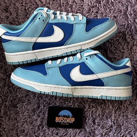 Nike Dunk Low QS Argon. Brand New. Never Worn. Comes... - Depop