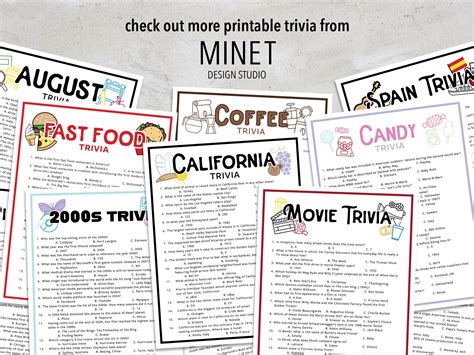 80s Movie Trivia 80s Movie Trivia Game Printable Movie Trivia 1980s ...