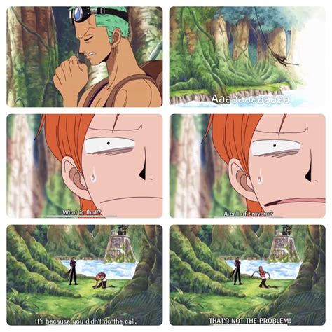 [One Piece funny moments] That time when Zoro was being Tarzan.. : r ...