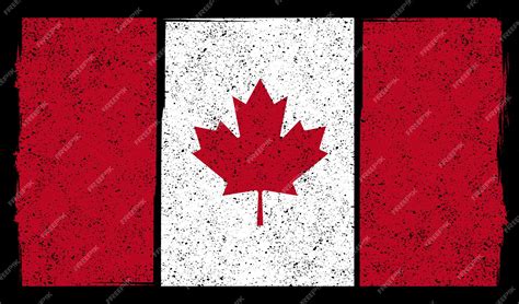 Premium Vector | Canada flag illustration in grunge style