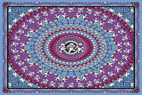 Grateful Dead - Blue Dancing Bears Tapestry - GratefulDeadShop.com ...