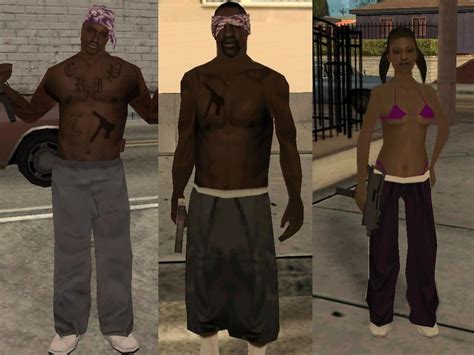 GTA San Andreas Ballas Gangs Skins Mod - GTAinside.com