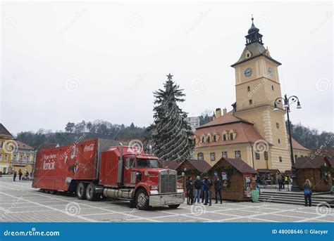 Red Coca Cola truck editorial photo. Image of cola, coke - 48008646