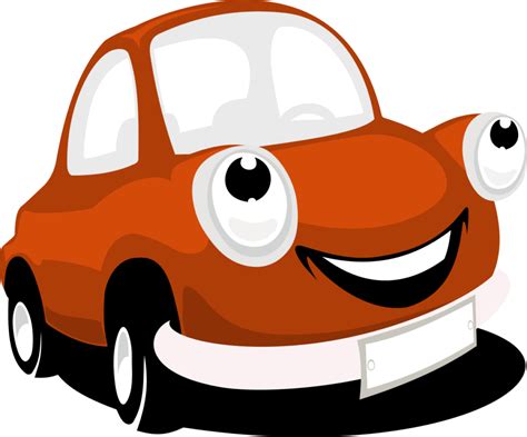 Download Clipart Cars Orange - Vector Cartoon Car Png Transparent Png ...