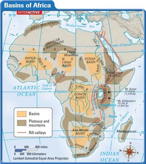 Africa: Landforms and Resources