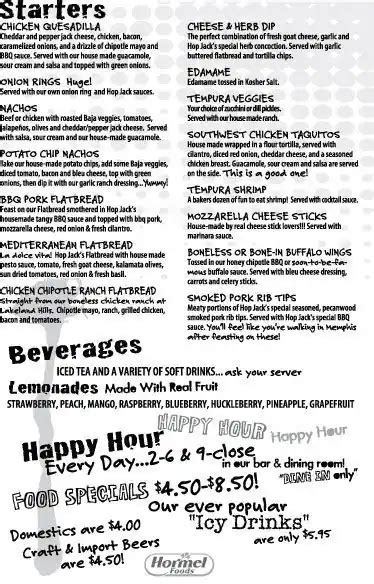 Menu at Hops N Drops restaurant, Silverdale