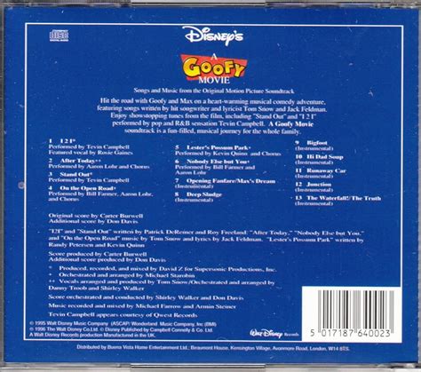 Various Artists A Goofy Movie Soundtrack (Original, 42% OFF