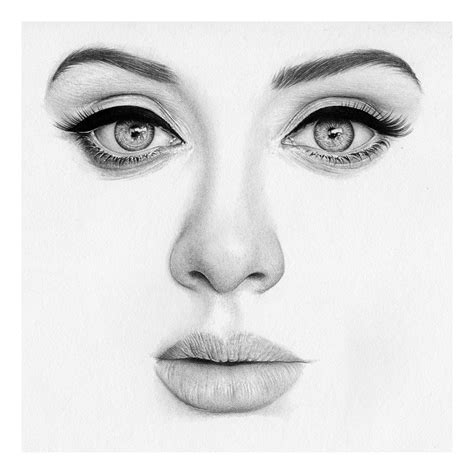 Drawings of Minimalist Hyper Realistic Portraits | Realistic pencil ...