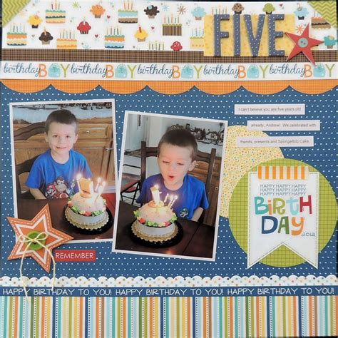 259 best images about Scrapbook - Birthday Layouts on Pinterest ...