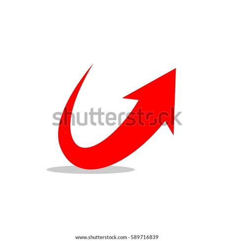 Red Arrow Logo Template Illustration Design Stock Vector (Royalty Free ...