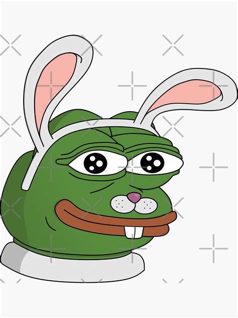 "Easter Pepe" Sticker by mullelito | Redbubble