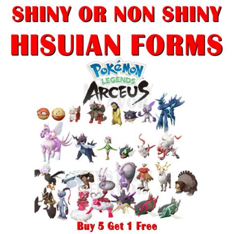 Buy Pokemon Legends Arceus - Hisuian Forms All New Pokemon - Origin ...