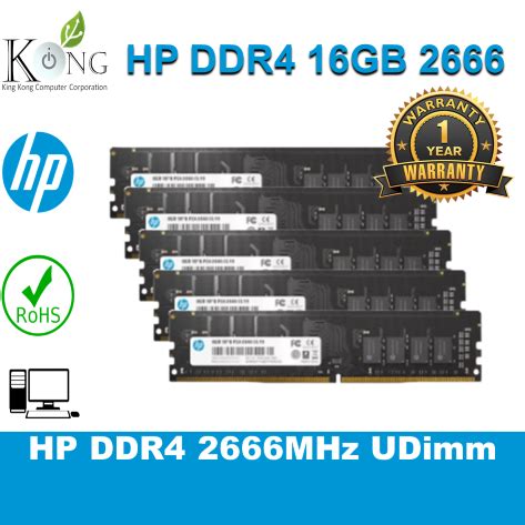 HP V2 DDR4 2666 MHz U-DIMM 16GB RAM 2RX8 PC4 CL19 PC Desktop Ram ...