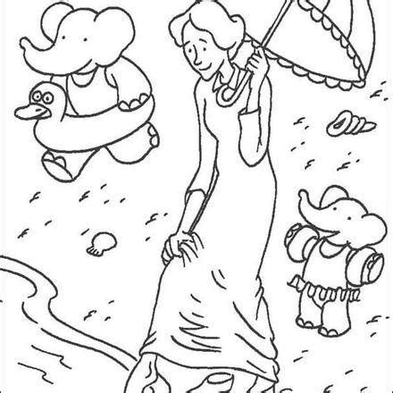 BABAR coloring pages - 19 free printables of cartoon characters to ...