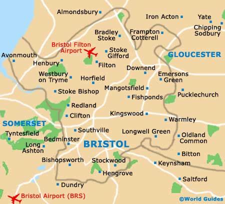 Maps of Bristol, University of Bristol: Map of Bristol University ...