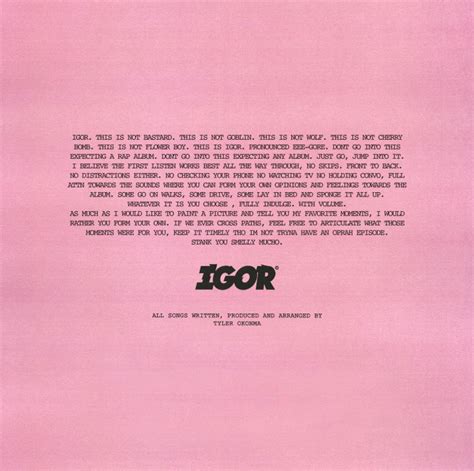 Tyler, The Creator releases new album, Igor, on limited vinyl