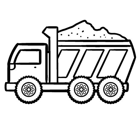 Dump Truck Coloring Pages To Print