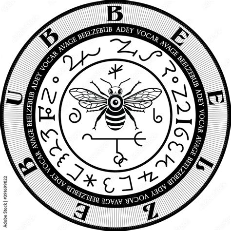 Stockvektorbilden Vector Seal of Beelzebub Goetic Sigil Daemon Spirit ...