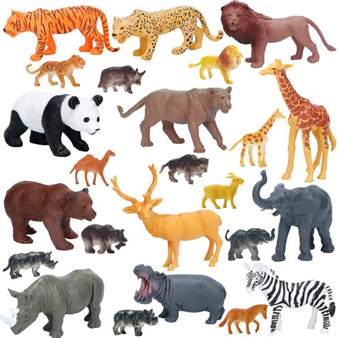 Buy Jumbo Safari Animals Figures, Realistic Large Wild Zoo Animals ...