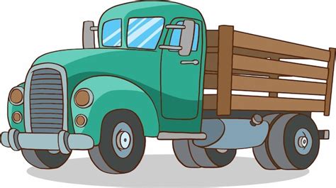 Premium Vector | Old pickup truck cartoon vector