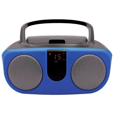 Proscan - Portable Cd Player, Am/fm Radio Boombox. Colour: Blue | Rossy