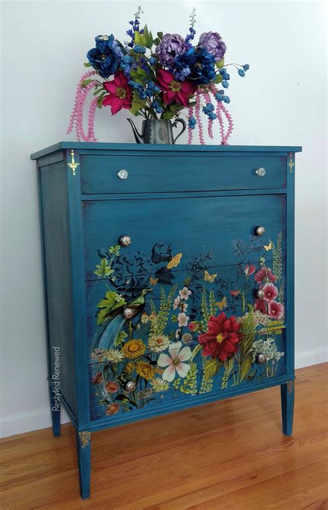 Decoupage Dresser Ideas - DIY