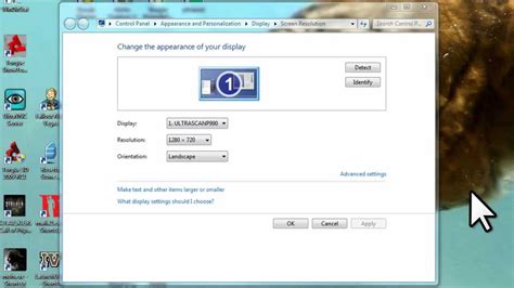 Windows 7 - Adjust Screen Resolution, Refresh Rate, and Icon Size ...