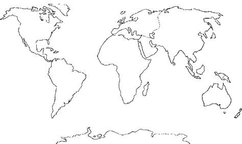 Printable World Map Blank Pdf New Continents Outline And X World Map ...