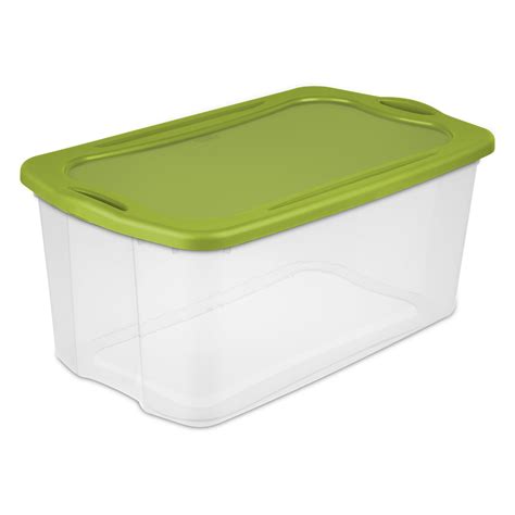 4 Plastic Storage Bins 120 Qt Clear Stackable Container Totes Boxes ...