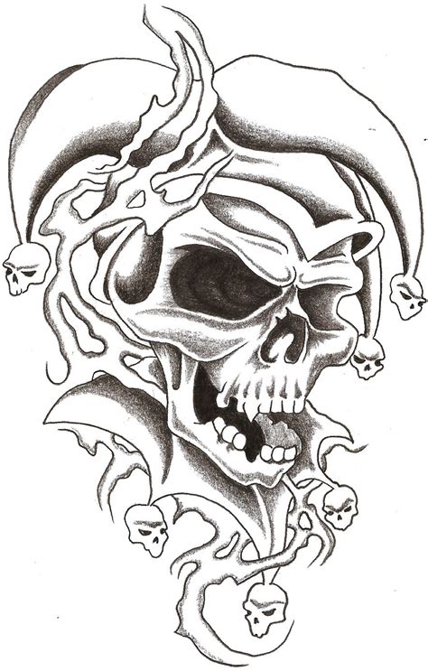 Evil Skull Tattoo Designs - Cliparts.co