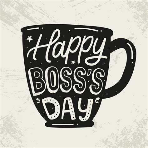 Happy Boss's Day Silhouette Lettering 236632 Vector Art at Vecteezy