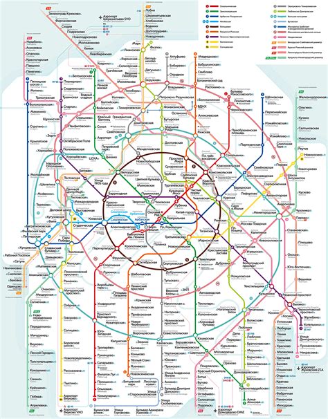 Aeroport station map - Moscow metro