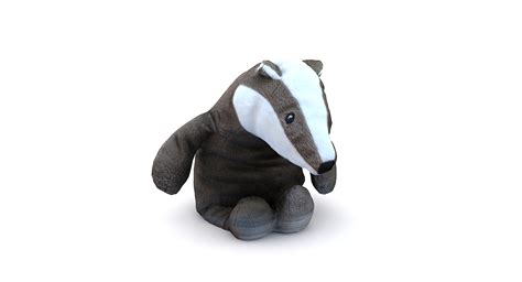 3D Model Scan Plush Badger - TurboSquid 1302987