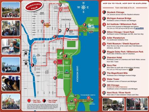 hop on hop off chicago map – chicago bus tour map – Brilnt