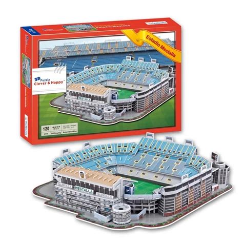 3D Puzzle Stadium Model Estadio Mestalla Stadium Valencia CF Football ...