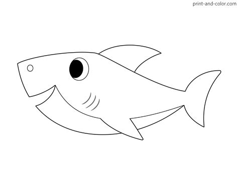 Baby Shark Coloring Pages To Draw