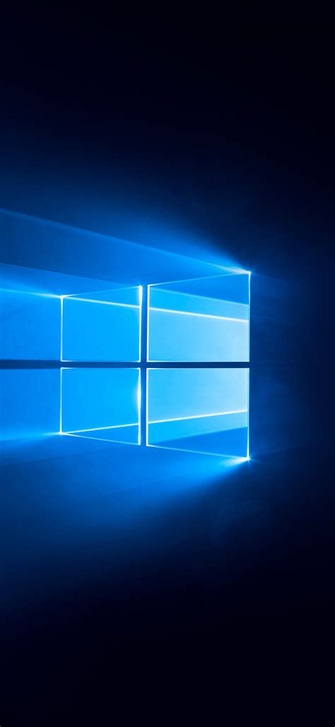 Windows 10 Wallpaper 4K, Dark, Blue background, 5K, 8K