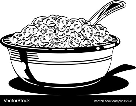 Cereal bowl Royalty Free Vector Image - VectorStock