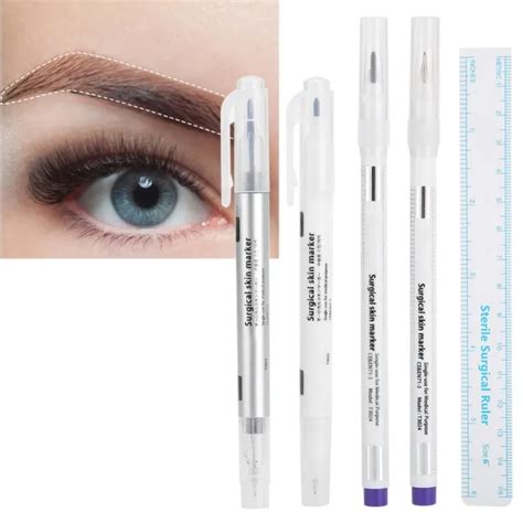 5Pcs Skin Marker Eyebrow Marker Pen Semi-permanent Waterproof Tattoo ...