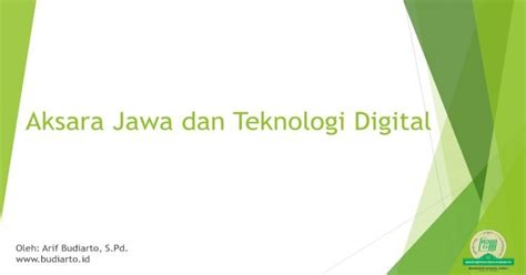 Aksara Jawa dan Teknologi Digital...Font Aksara Jawa UNICODE Standar ...