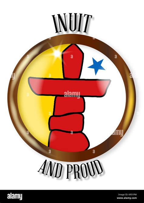 Inuit Proud Flag Button Stock Photo - Alamy