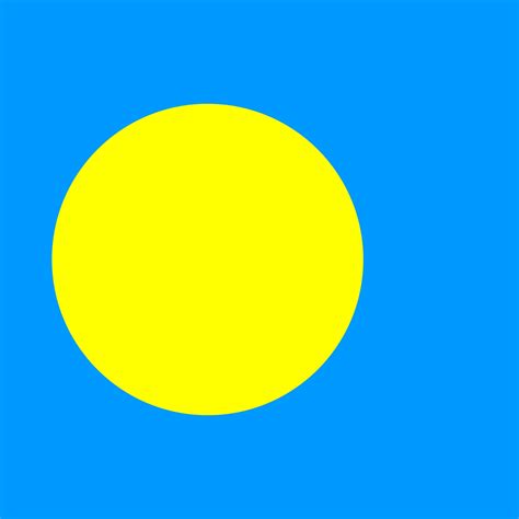 Palau flag, official colors. Vector illustration. 8972657 Vector Art at ...