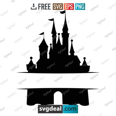 √ 7 Disney Castle SVG Files Free Download - Free SVG Files | Free svg ...