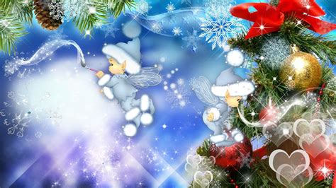 Christmas Angels Wallpaper For Desktop (63+ images)