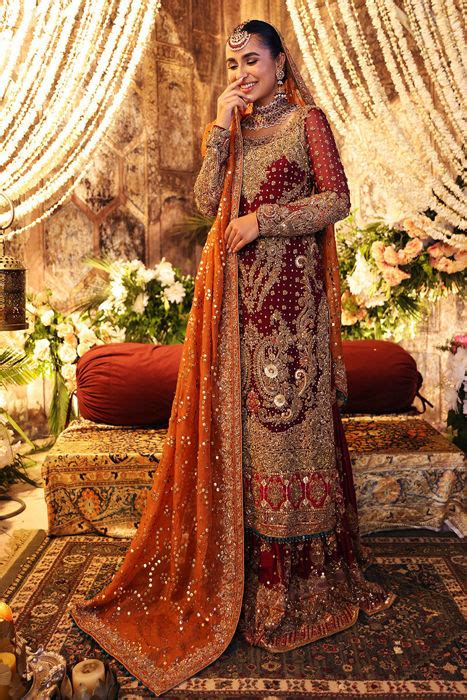 Gold Pakistani Wedding Dresses