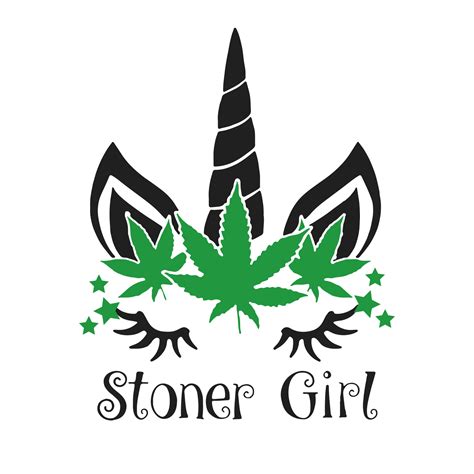 Stoner Girl Svg, Trending Svg, Unicorn Svg, Cannabis Svg, Ca - Inspire ...