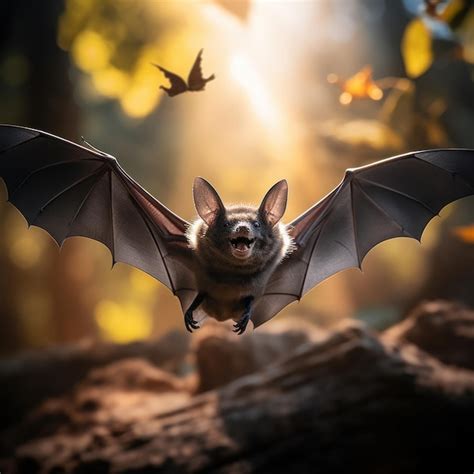 Premium AI Image | Bat in its Natural Habitat Wildlife Photography ...