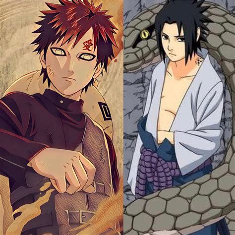 Gaara del desierto(Versión Kazekage) VS Sasuke Uchiha(Versión Hebi ...